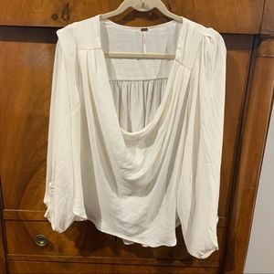 Free People Deep V blouse